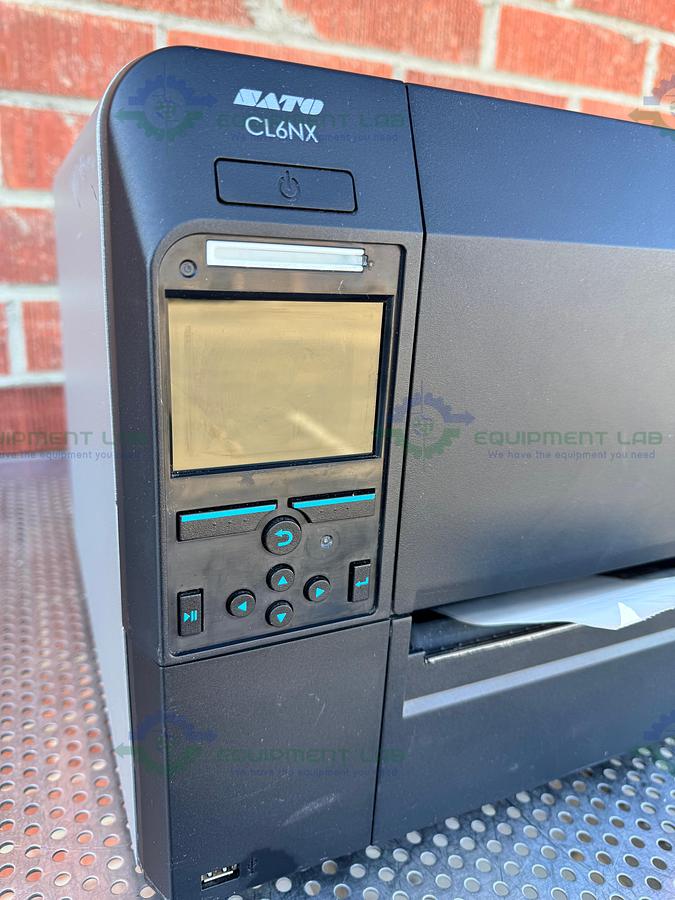 Used Sato CL6NX Thermal Barcode Label Printer 100-240V, 50-60 Hz