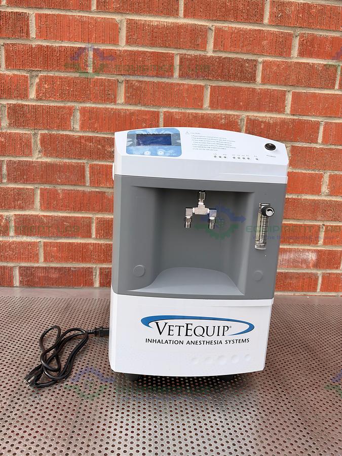 VetEquip OxyVet O2 Concentrator Inhalation Anesthesia System 120V