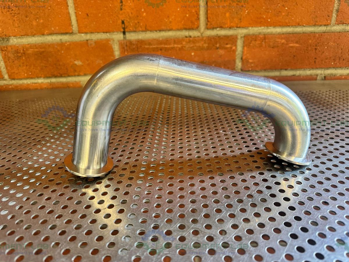 Used Stainless Steel U-Bend Process Vacuum Pipe w/ KF 40