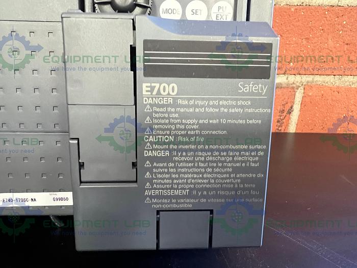 Used Mitsubishi FR-E740-170SC-NA Variable Speed/Frequency Drive VSD/VFD 3PH