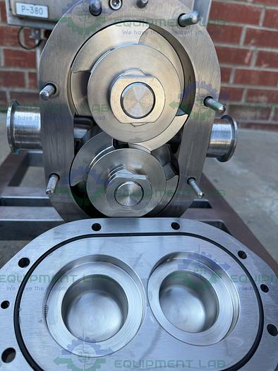 Used Waukesha Cherry Burrell 030U1 Rotary Lobe Pump w/ Stainless 2 HP Motor 3PH, 208V