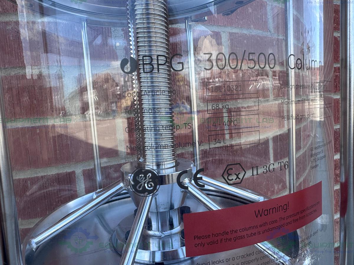 Used Cytiva / GE / Pharmacia BPG 300 / 500 Chromatography Column 34 L