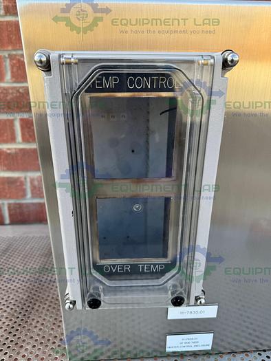 Used Hoffman Stainless Steel Standard Enclosure 17.5" x 11" x 22" w/ Heat Sink