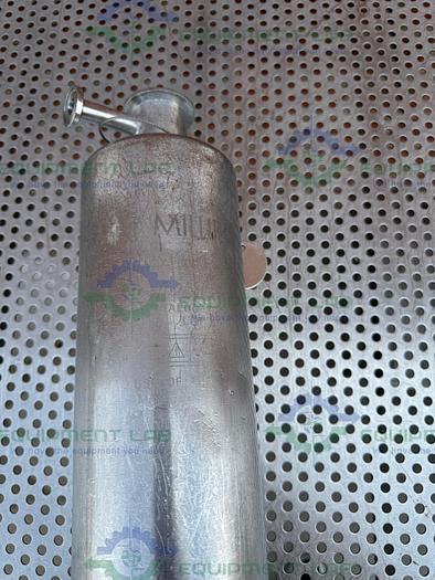 Used Millipore  Stainless Steel Cartridge Filter Housing 4.5"