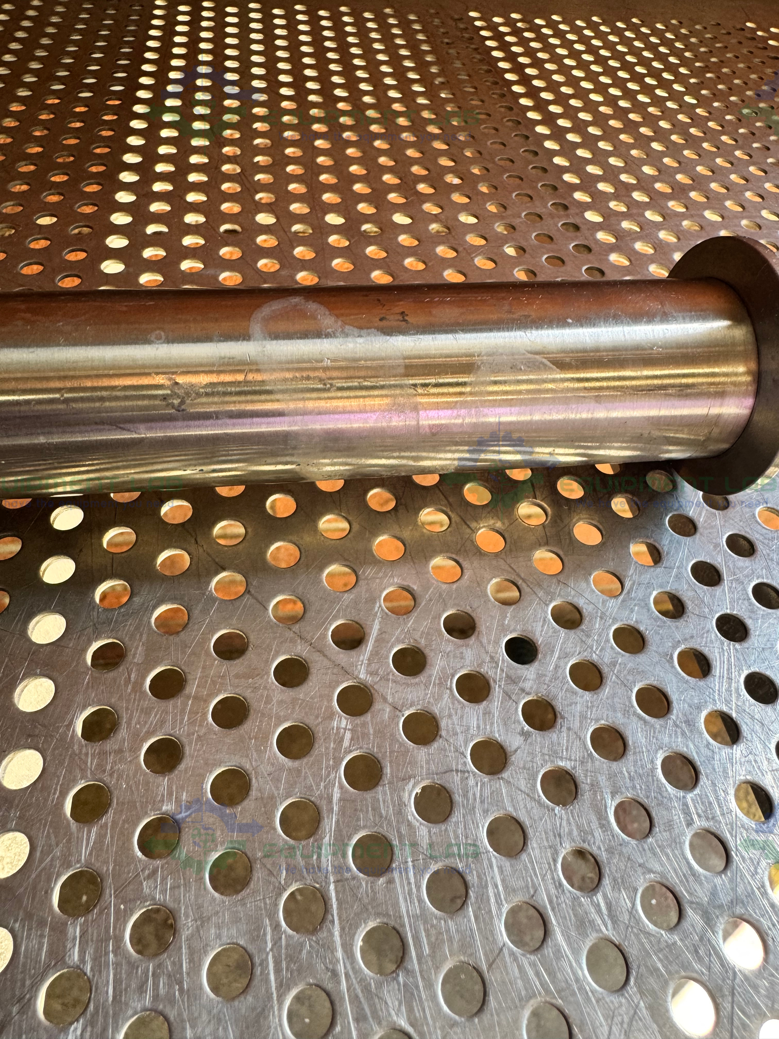 Used Stainless Steel KF 40 Nipple Vacuum Fitting 17" Length