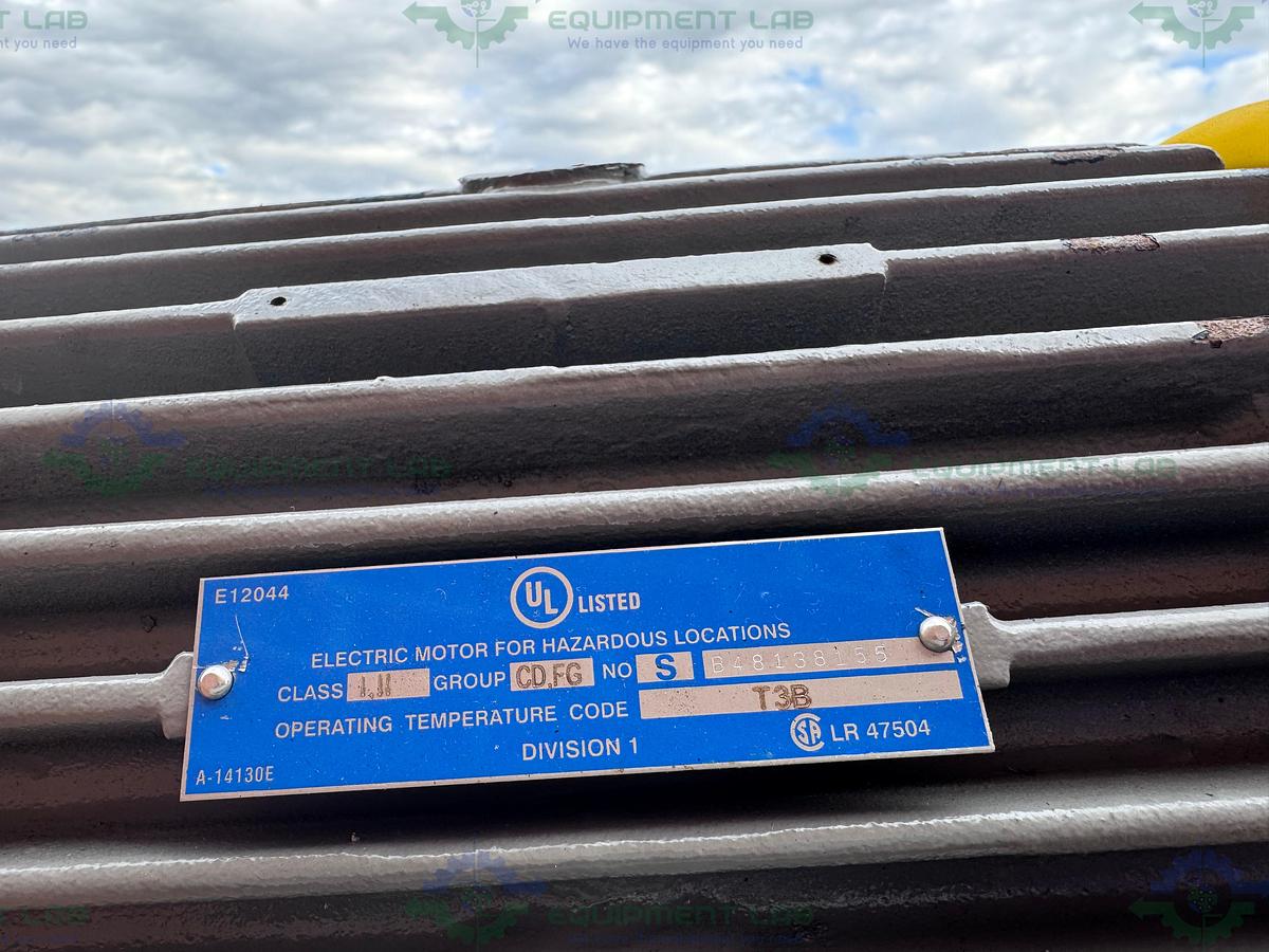 Used Feldmeier 400 Liter Stainless Steel Jacketed Reactor 100 PSI/FV w/ 3 HP Motor