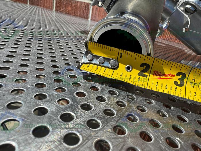 Used 4 ITT Pure-Flo Stainless Steel Diaphragm Valves w/ 1.5" to 1/2" Sanitary Fitting