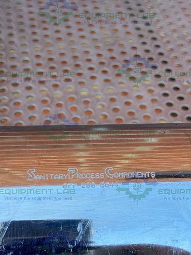 Used Sanitary Process Stainless Steel In Line Sight Glass w/ 3" Sanitary Fitting