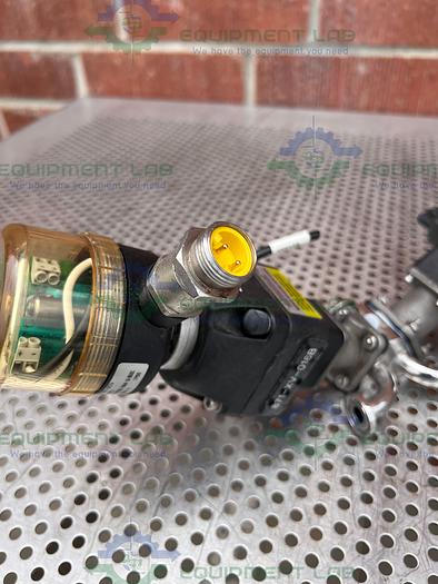 Used 2 ITT Advantage  3 Way Stainless Steel Diaphragm Valves w/ Valve Positioner