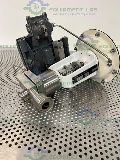 Used Fisher Controls 32 Pneumatic Sanitary Control Valve w/ Fisher Valve Positioner