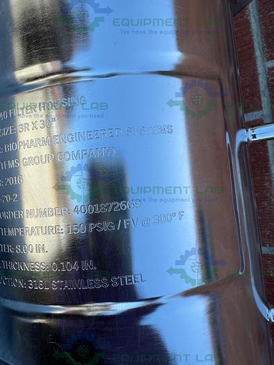 Alloy 9" Stainless Steel Cartridge Filter Housing 150 PSI @ 300 °F