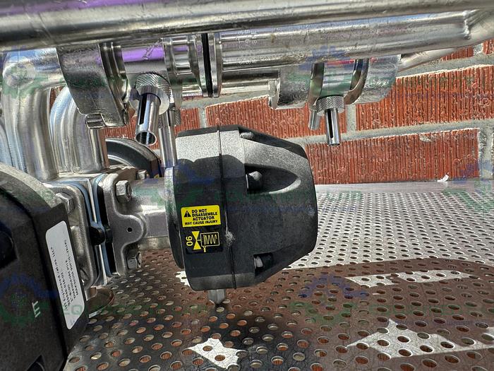 Used 4 ITT Pure Flo Advantage Stainless Steel Diaphragm Valve w/ 1" Sanitary Fitting