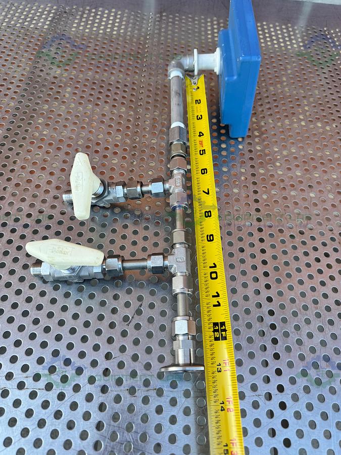 Used Vacuubrand DVR 2 Vacuum Gage and Controller w/ Parker Valves