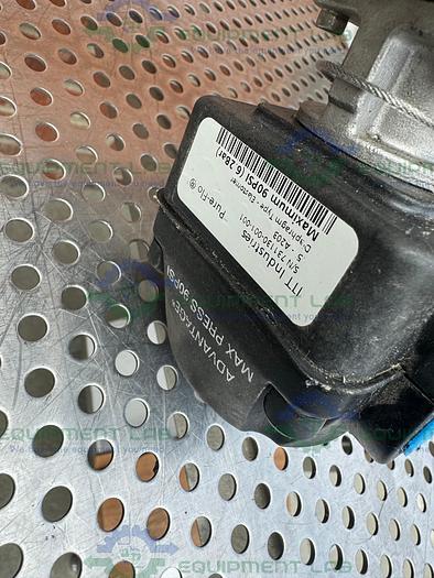 Used 5 ITT Pure-Flo Stainless Steel Diaphragm Valves w/ 2" to 1/2" Sanitary Fitting