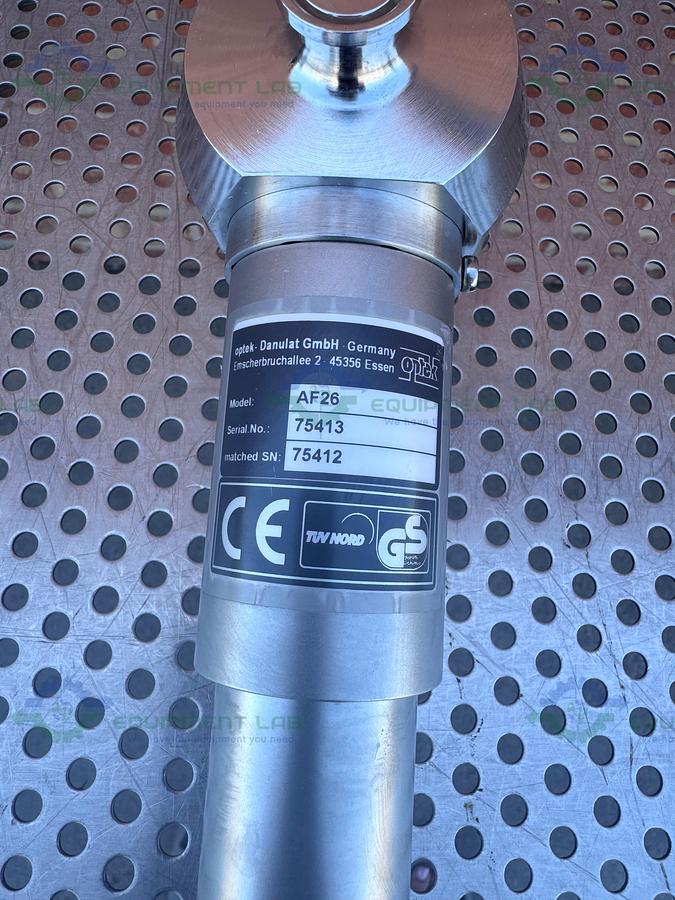 Used Optek AF46 Dual Wavelength UV Absorption Sensor w/ 1/2" Sanitary Fitting