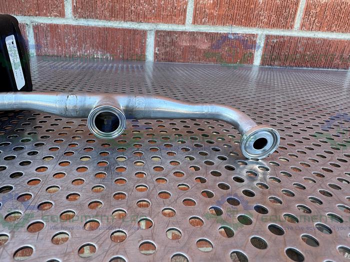 Used ITT Pure Flo .5-316L- RA20MAX 4 Way Diaphragm Valve w/ 1/2" Sanitary Fitting