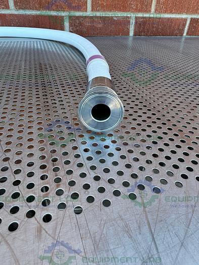 Used Unbranded 72" Silicone Flexible  Hose w/ 1" Sanitary Fitting