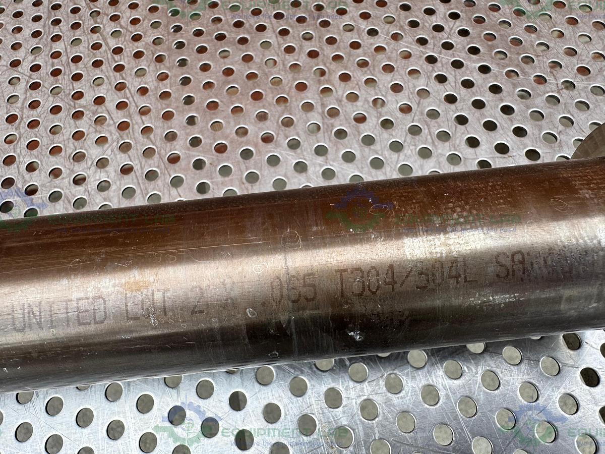 Used Stainless Steel KF 50  Nipple Vacuum Fitting 15" Length