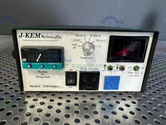 Used J-Kem Scientific 210 Timer Temperature Controller 120 VAC 1200 Watts