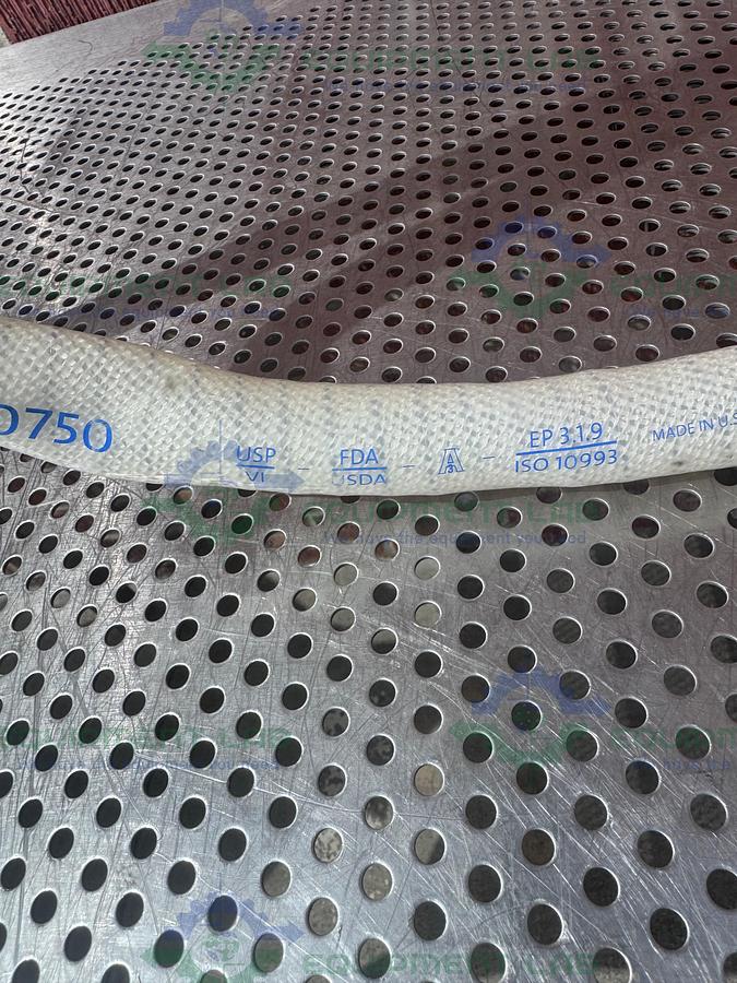 Used Sani Tech  STHT-W-0750 96" Silicone Hose w/ 3/4" Sanitary Fitting