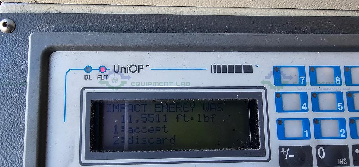 Used Atlas Polymer Evaluation DDI/TE Dart Drop Impact Tester 115 V, 1PH