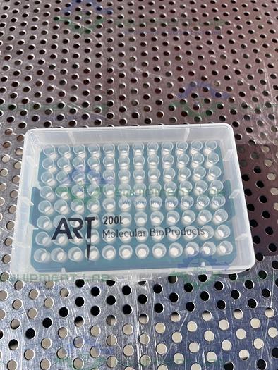 Used Box of 10 - Art  2769-HR SoftFit-L Filtered Pipette Tips in Hinged Racks 200 μL