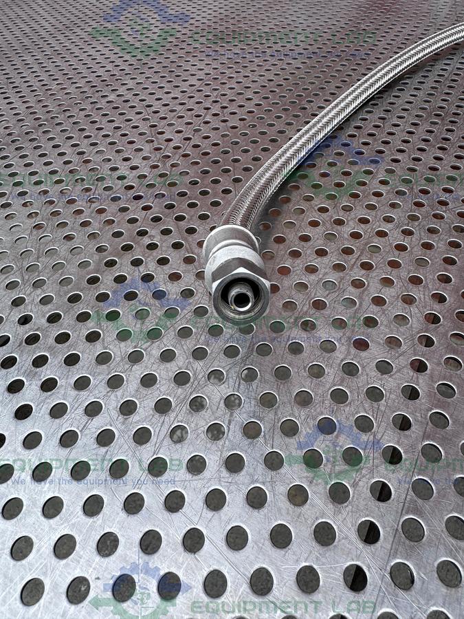 Used Unbranded 36" Stainless Steel Braided Hose w/ 1/2" NPT Fittings