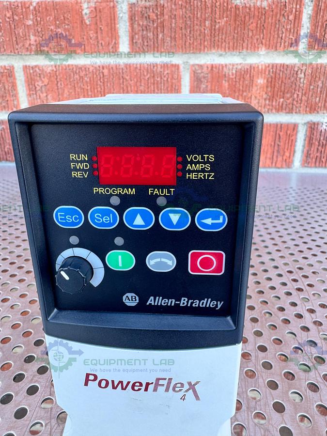 Used Allen Bradley Powerflex 4 22A-D1P4N104  Series A AC Drive 0.5 HP