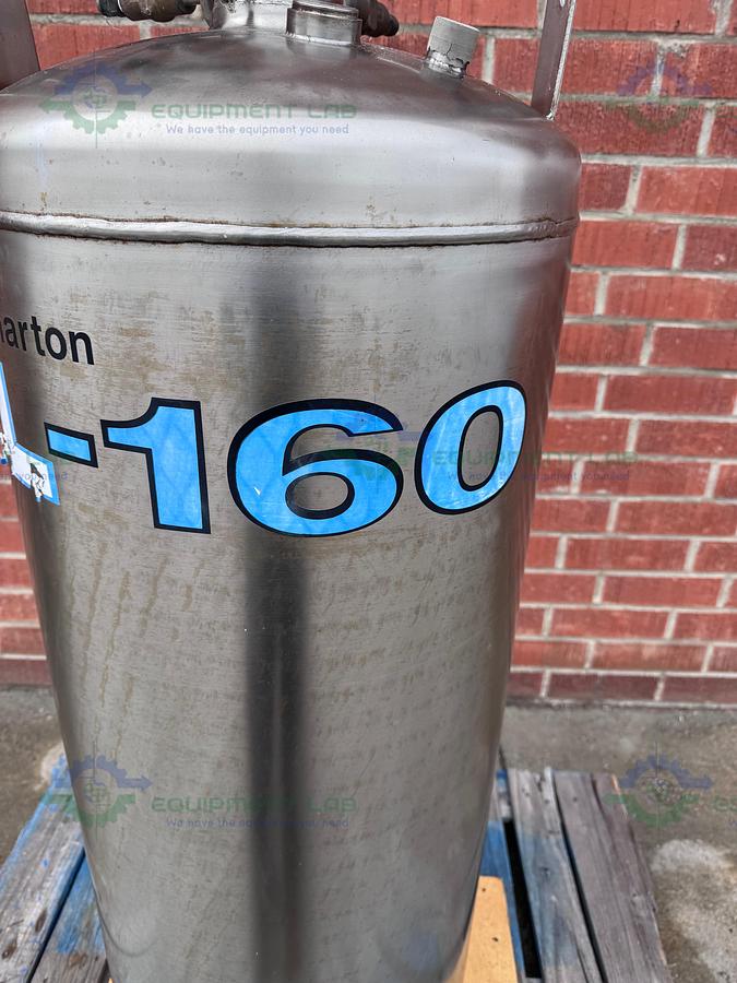 Used Taylor Wharton XL-160 Liquid Nitrogen Cryogenic Storage Tank 100 PSI