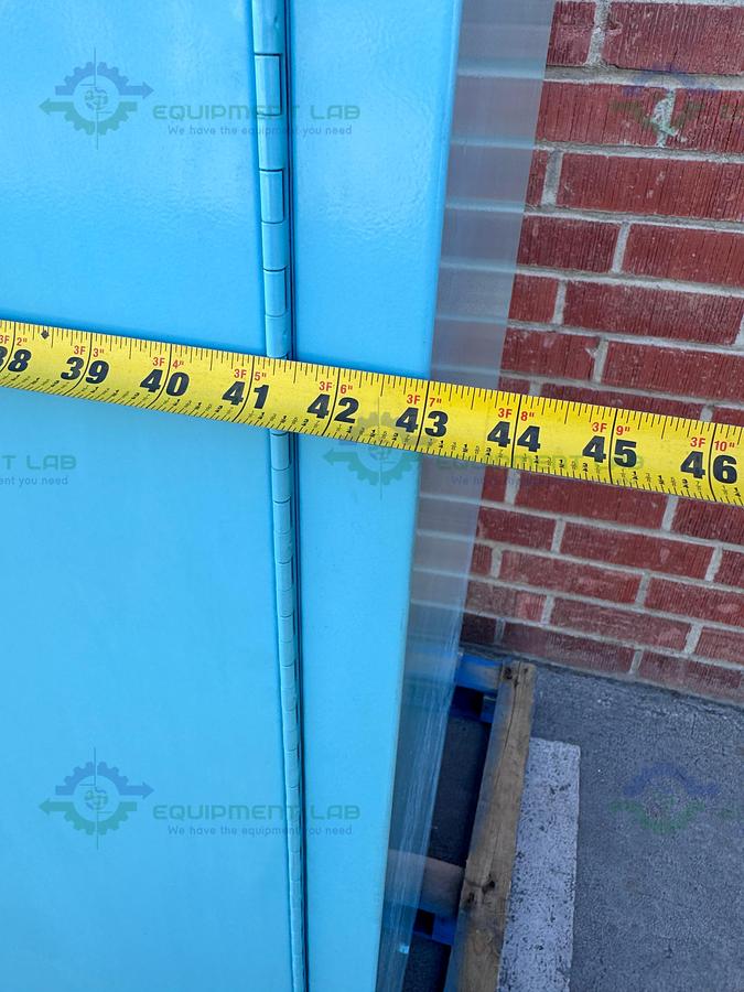 Used JustRite 45 Gallon Acid and Corrosive Storage Cabinet w/ Soft Close Doors, Key