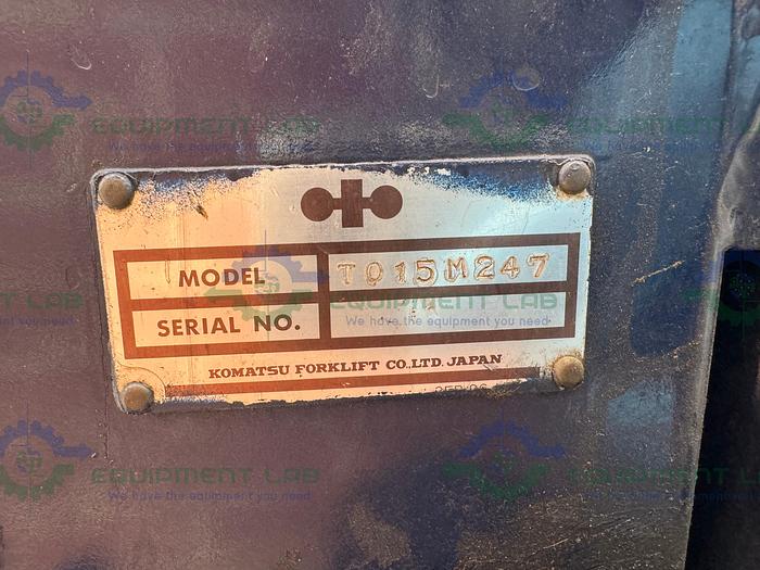 Used Komatsu  FB15M-2 Electric Forklift 3000 Pound Capacity w/ Charger