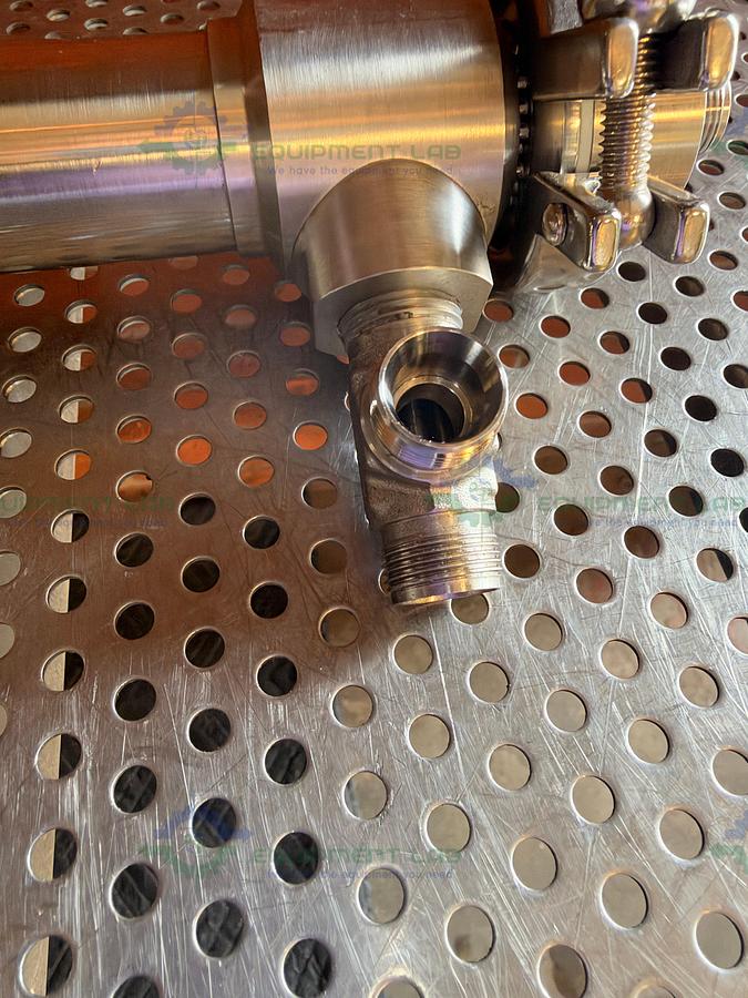 Used Exergy 01095-3 Stainless Steel Shell and Tube Heat Exchanger 2.83 ft cubed