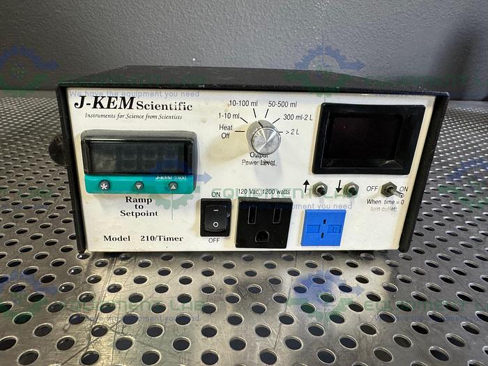 Used J-Kem Scientific 210 Timer Temperature Controller 120 VAC, 1200 Watts