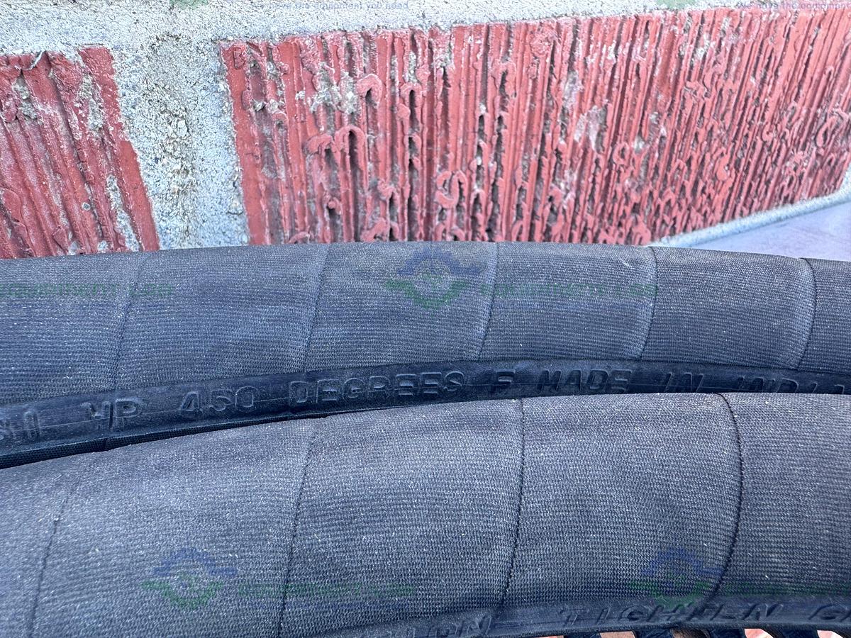 Used Steam King 205MB 1" 2 Wire Braid 250 PSI 232" Flexible Hose w/ 1" NPT Fittings