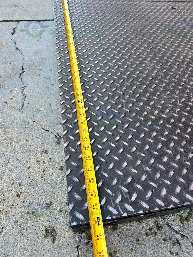 Used Mettler Toledo 48" x 48" Floor Scale 5000 lb w/ Mettler IND570, APR430 Printer