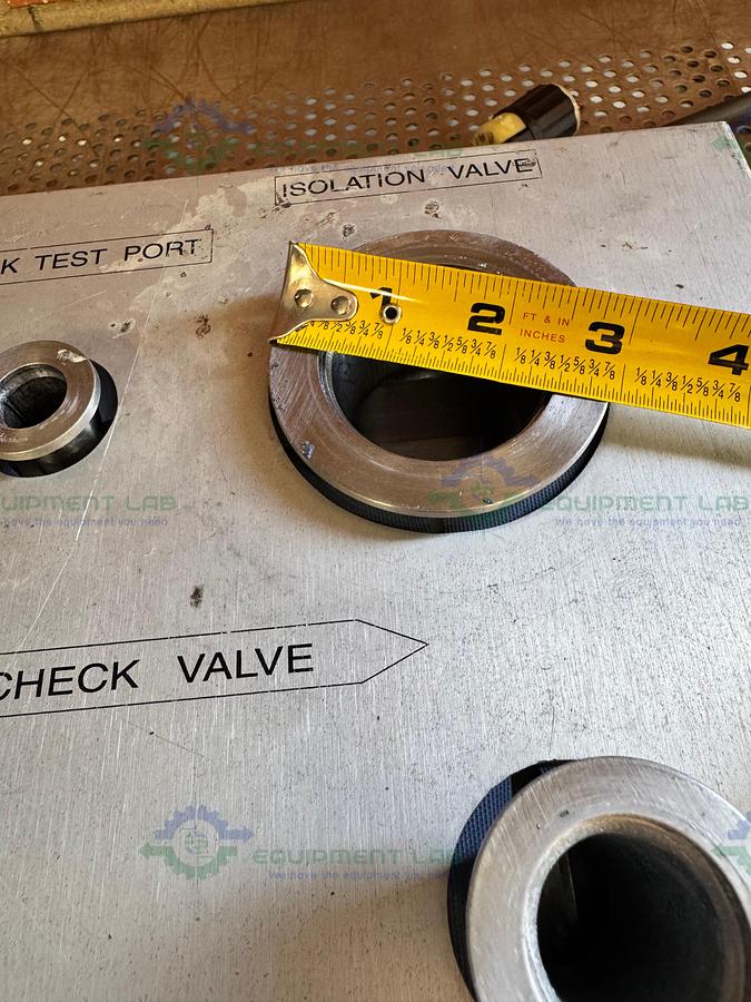 Used Custom Built Vacuum Gas Handling Manifold w/ Leak Test Port