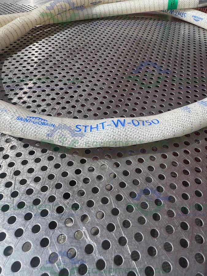 Used Sani Tech  STHT-W-0750 96" Silicone Hose w/ 3/4" Sanitary Fitting