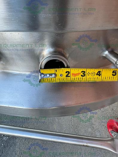 Used DCI 800 Liter Stainless Steel Jacketed Reactor 45 PSI w/ 0.5 HP Mixer