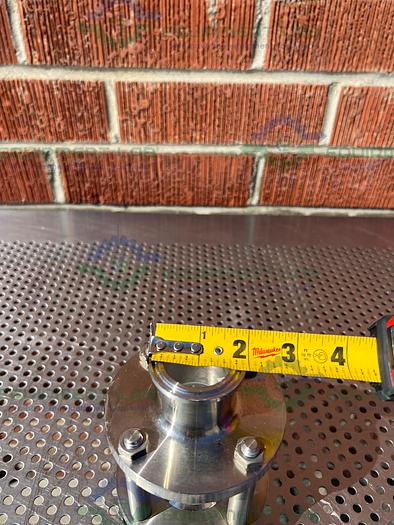 Used Unbranded Single Wall Compact In Line Sight Glass w/ 1 1/2" Sanitary Fitting