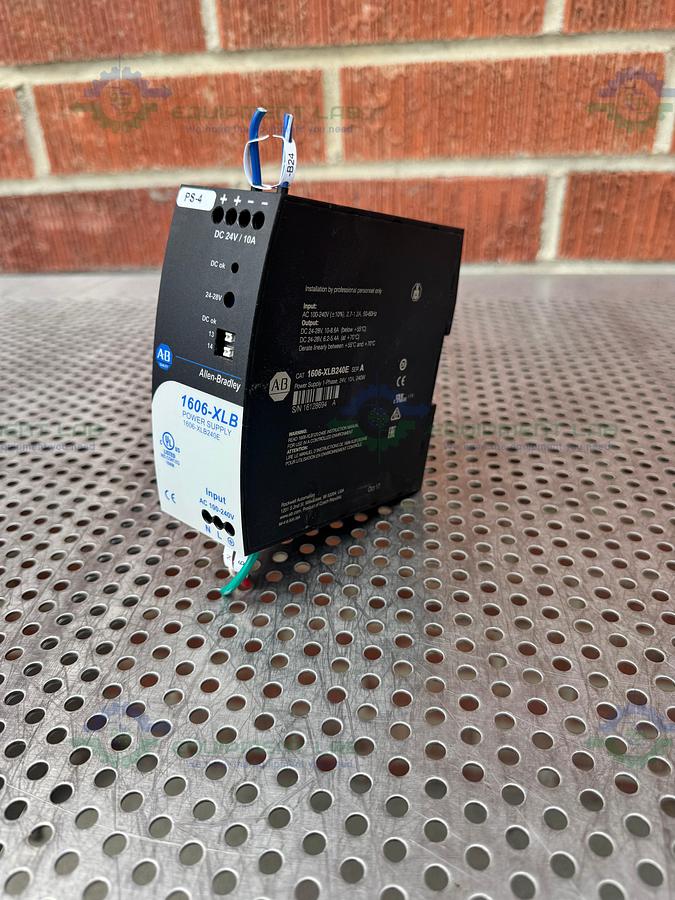 Used Allen Bradley 1606-XLB240E Series A Power Supply 100-240 V, 50-60 Hz