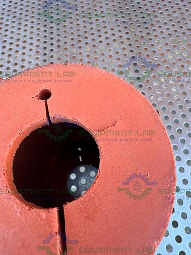 Used MKS 9599-0680 Filter Housing Heater / Jacket 4" x 5 1/2", 120V