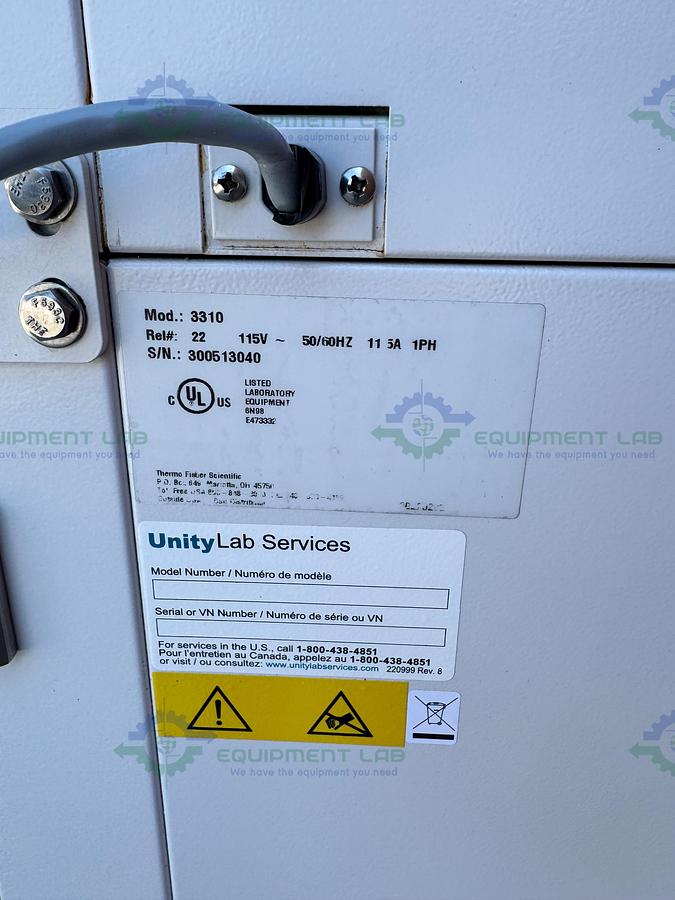 Used Thermo Forma 3310 Steri-Cult Double Stack CO2 Incubator, 11 cu. ft, 50C