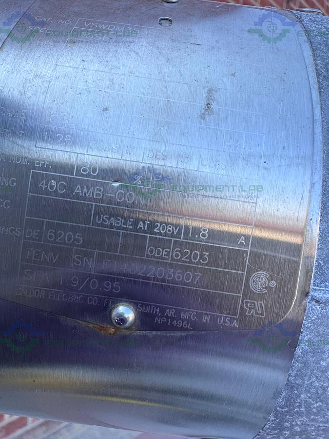 Used Allegheny Bradford 174 Liter Jacketed Nutsche Filter / Agitated Dryer