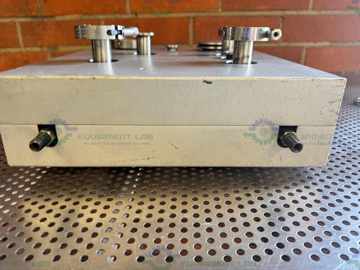 Used Custom Built Vacuum Gas Handling Manifold w/ Leak Test Port