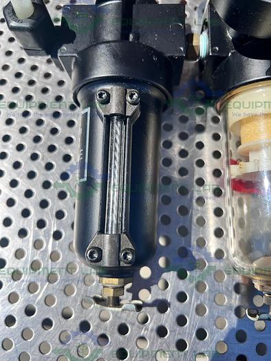 Used Norgren  B08-221-M3MA Regulator  w/ Norgren L08-200-OPDA Pneumatic Lubricator