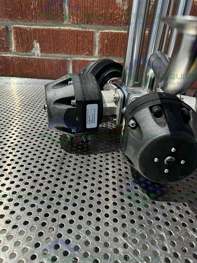 Used 5 ITT Pure Flo Advantage Stainless Steel Diaphragm Valve w/ 1" Sanitary Fitting