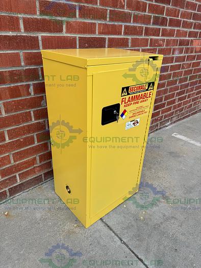 Used Securall 16 Gallon Flammable Liquid Storage Cabinet w/ Soft Close Door, Key