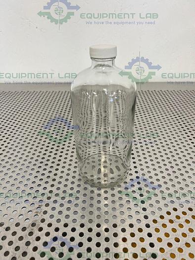 Used Box of 7 - VWR 15900-226 Clear BR Glass Bottle 1000mL w/ Teflon-Lined Closure