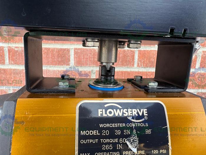 Used Flowserve L 93 SWP4 Digital Valve Positioner w/ 20 39 SN 6 R6 Pneumatic Actuator