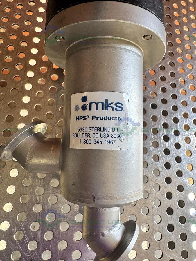 Used MKS 162-0025K Ultra-High Vacuum Angle Isolation Valve w/ KF25 Fitting